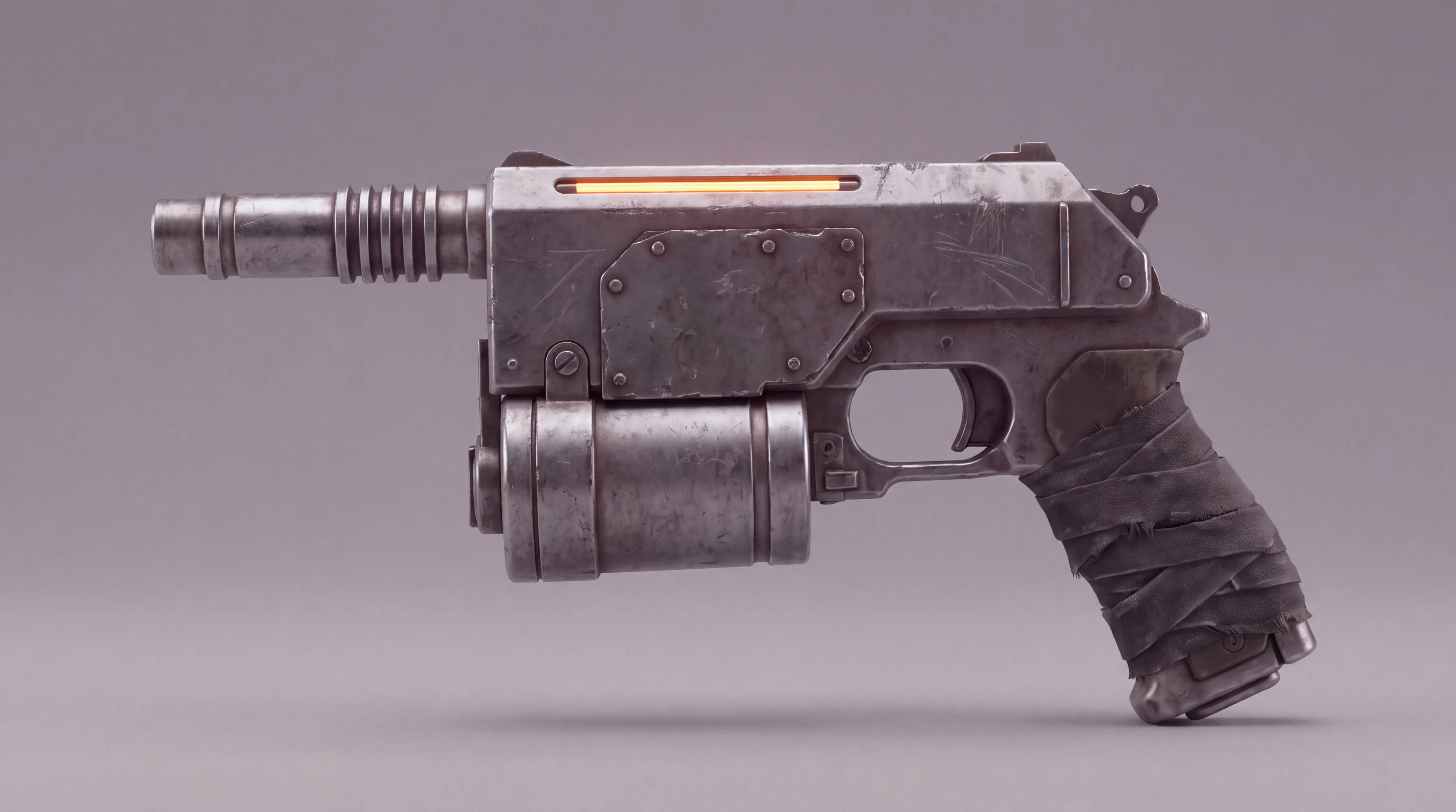 Compact field blaster side-profile reference from The Last Deal props folder